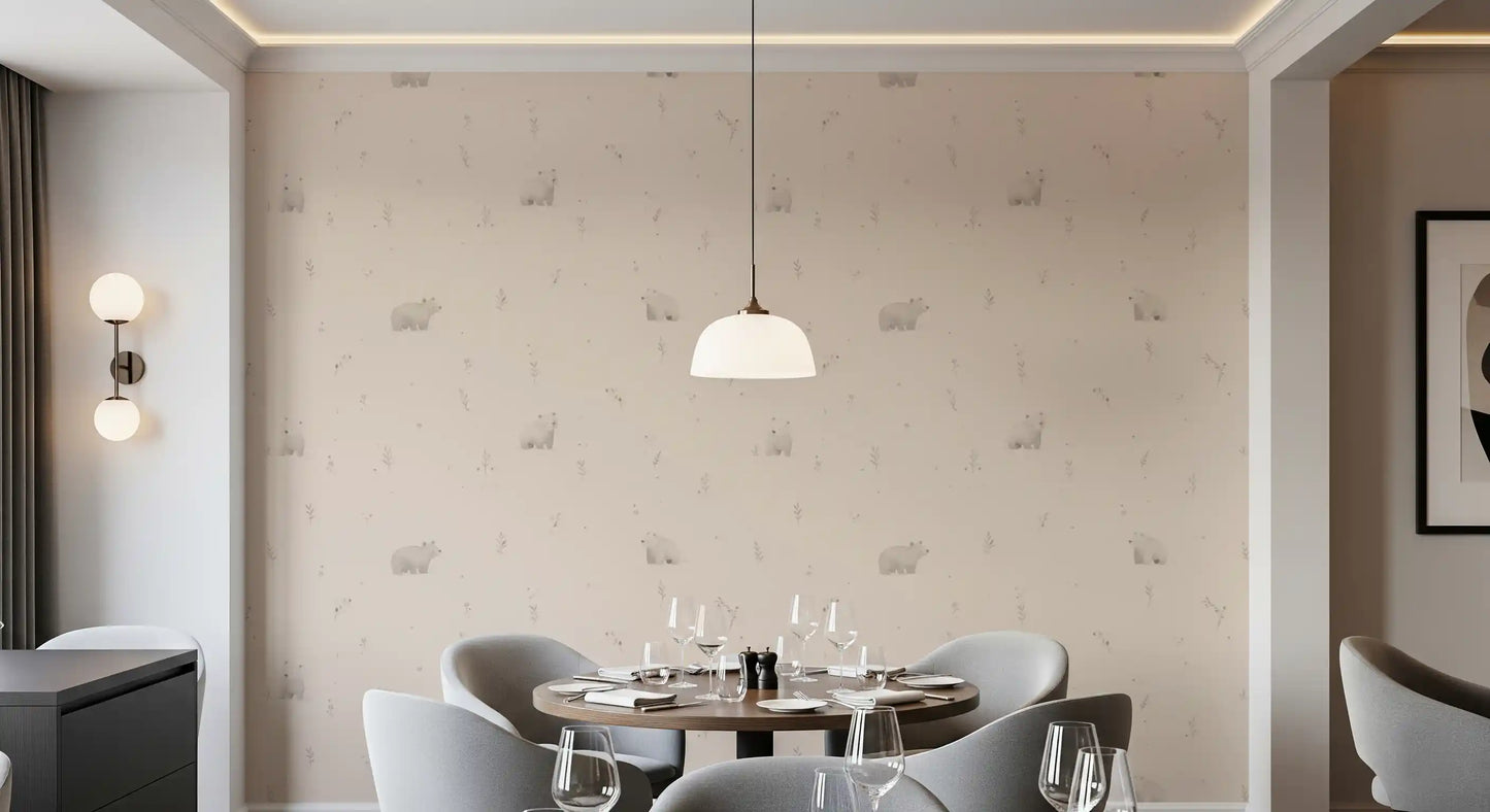 Gentle Bear Meadow Wallpaper⁠