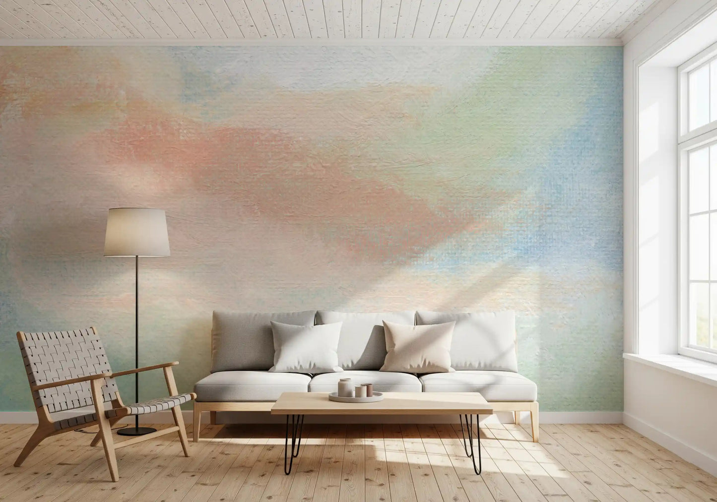 Ethereal Brushstroke Hues Wall Mural