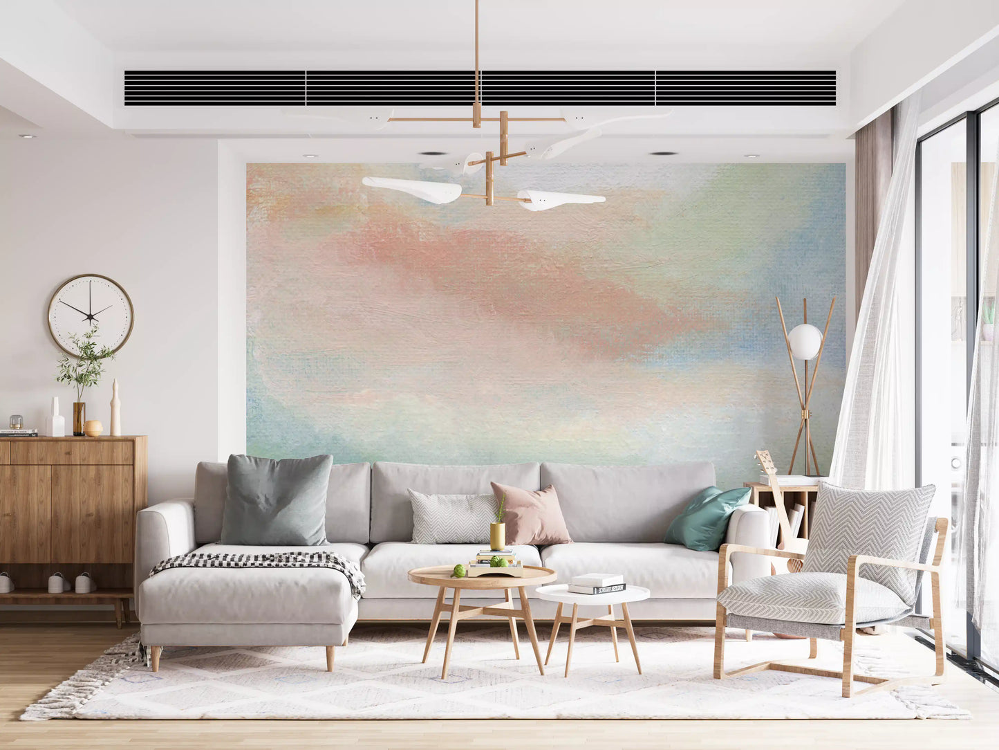 Ethereal Brushstroke Hues Wall Mural