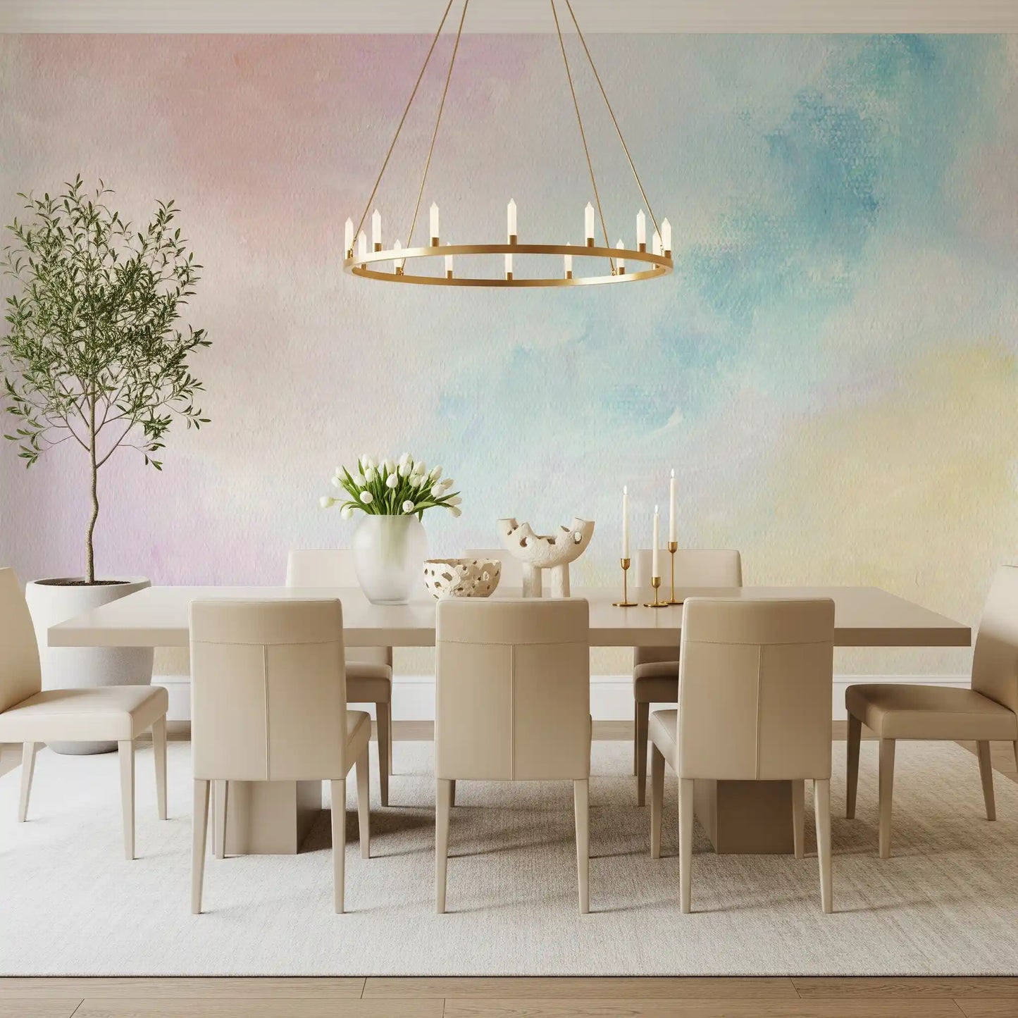 Ethereal Pastel Sky Wall Mural