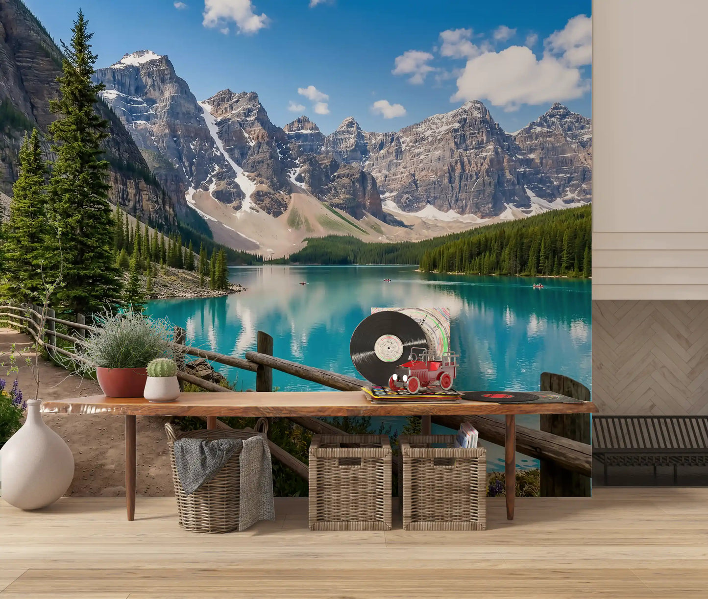 Turquoise Peaks Trail Wall Mural