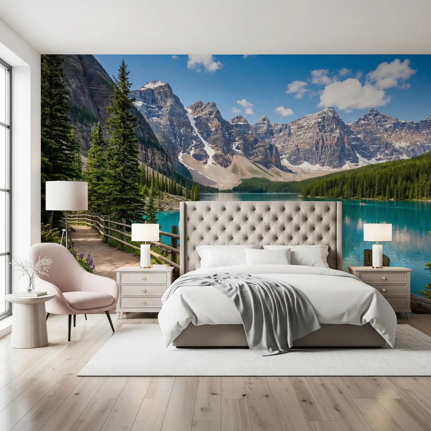 Turquoise Peaks Trail Wall Mural