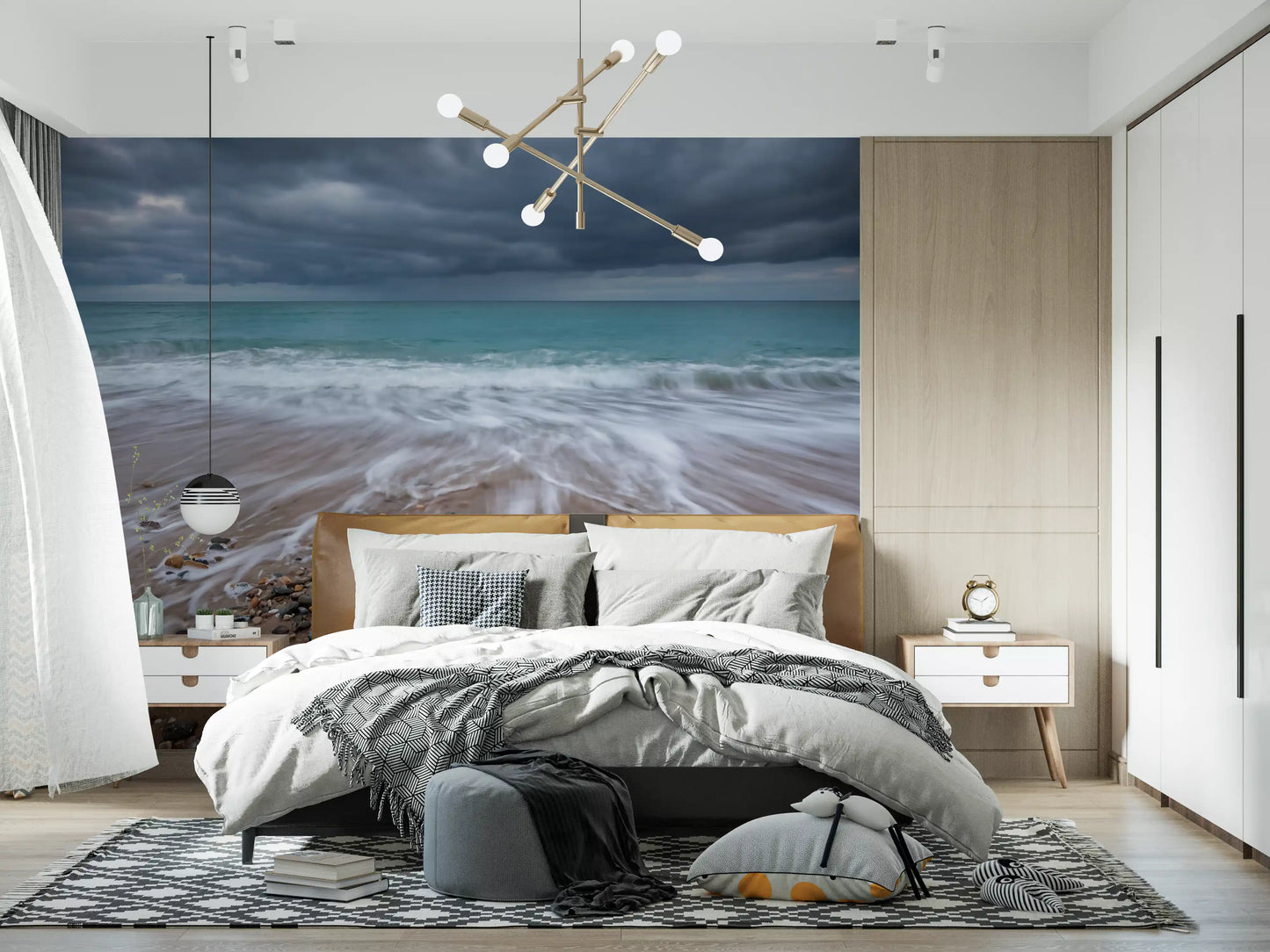 Coastal Horizon Flow Wall Mural