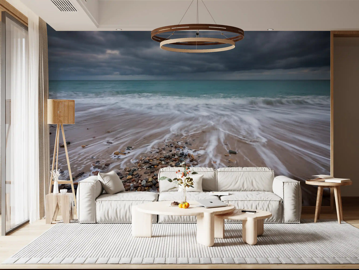 Coastal Horizon Flow Wall Mural