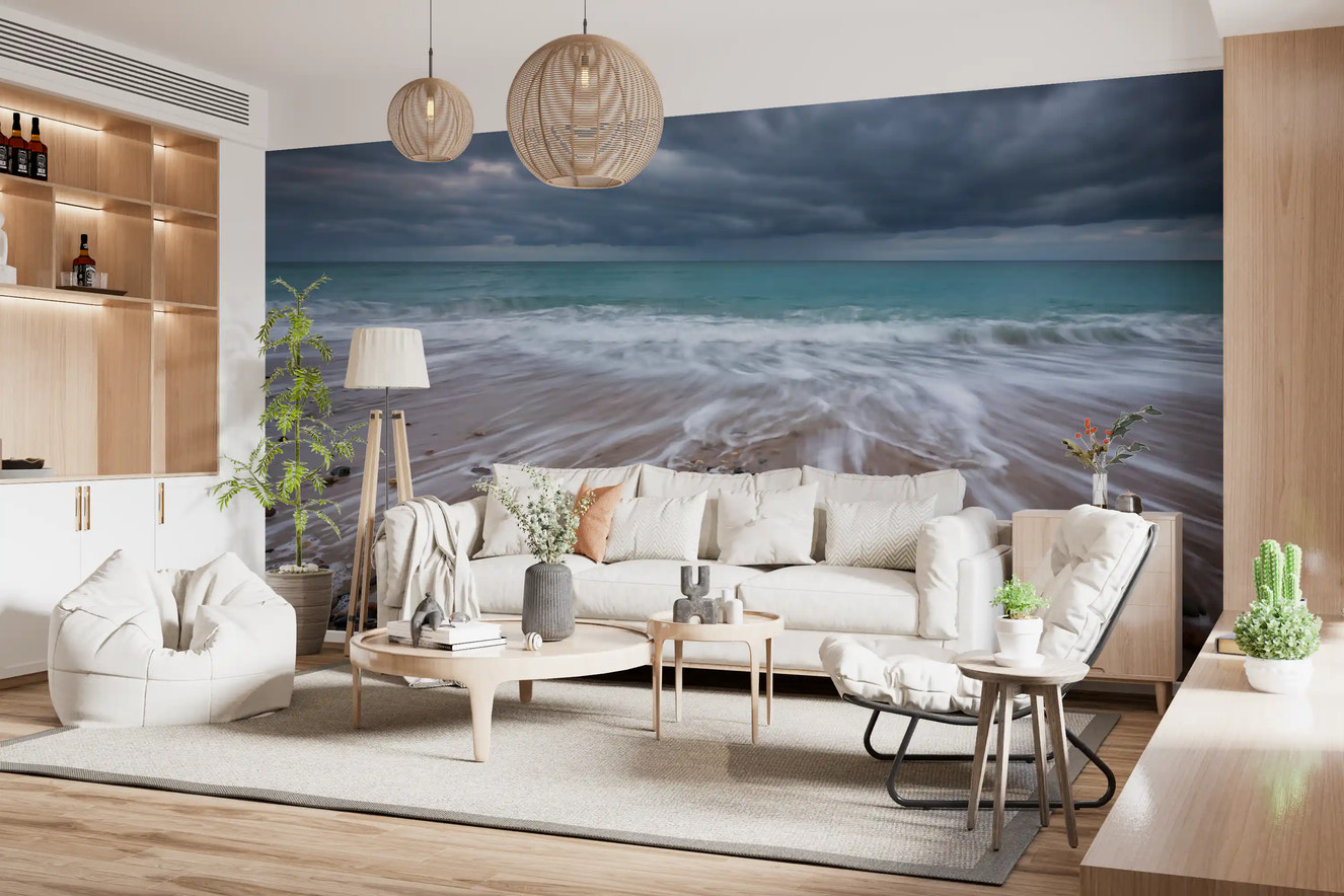 Coastal Horizon Flow Wall Mural