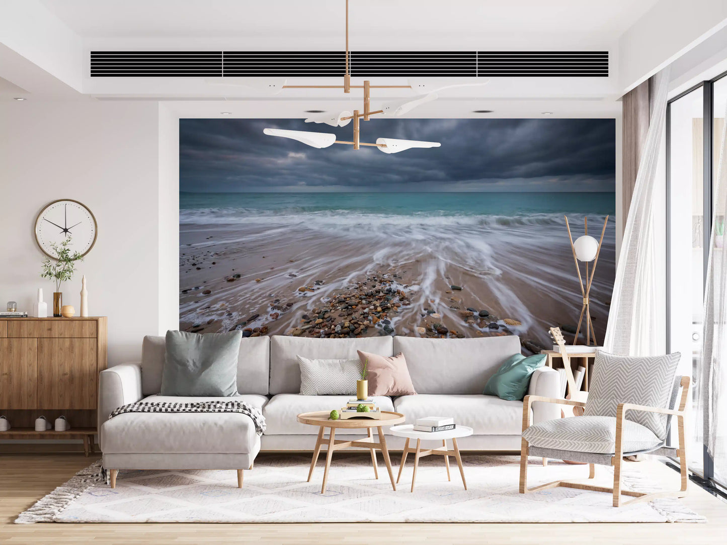 Coastal Horizon Flow Wall Mural