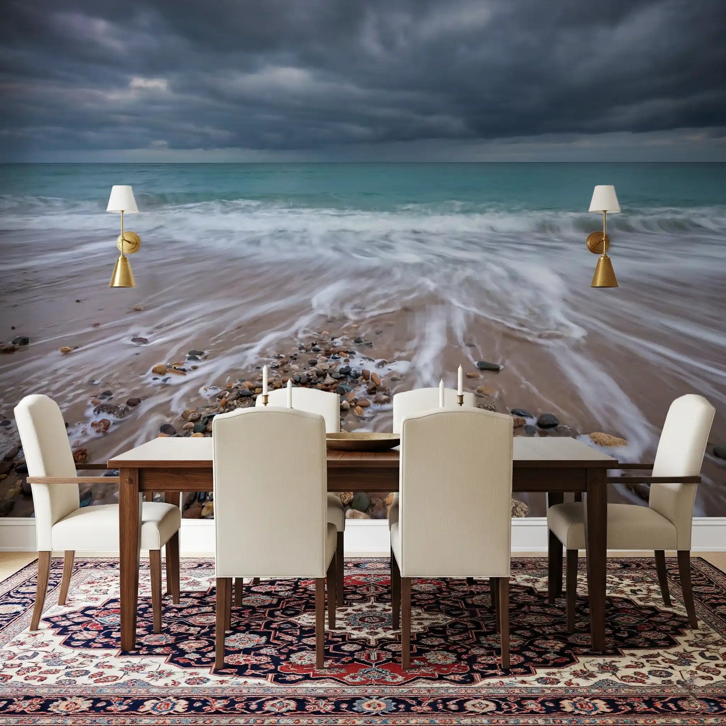 Coastal Horizon Flow Wall Mural