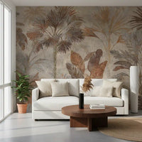 Complete a cozy Hallway with this soothing terracotta fresco wall mural.