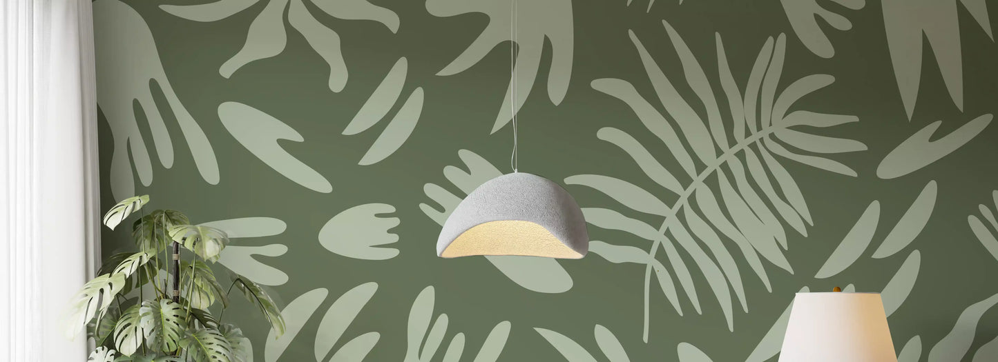 Fresque murale Organic Green Flow