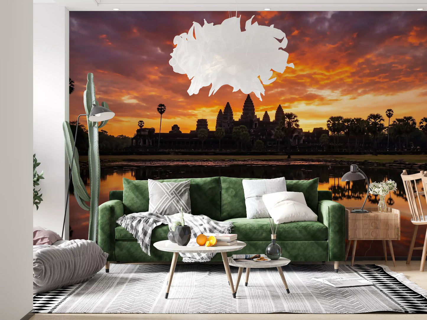 Fresque Murale Réflexion Éclat Sacré