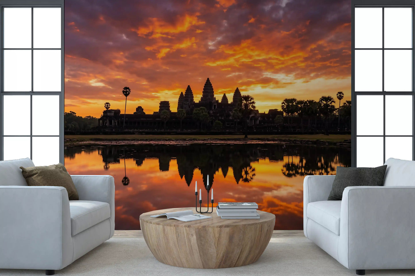 Fresque Murale Réflexion Éclat Sacré