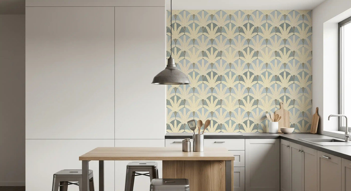 Serene Deco Foliage Tapet