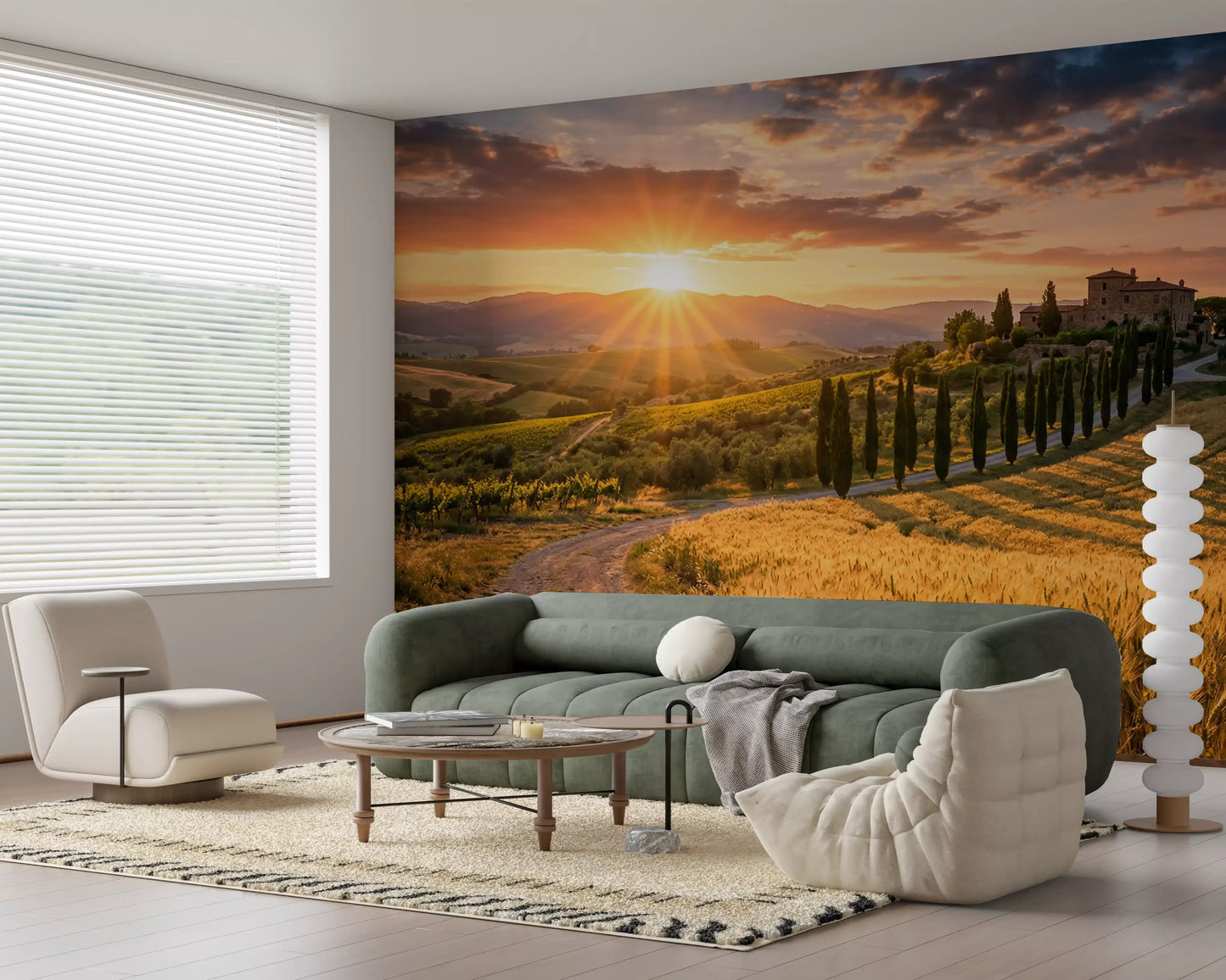Tuscan Golden Hour Wall Mural