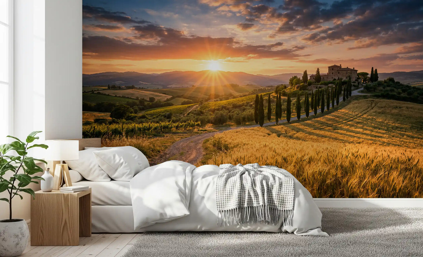 Tuscan Golden Hour Wall Mural