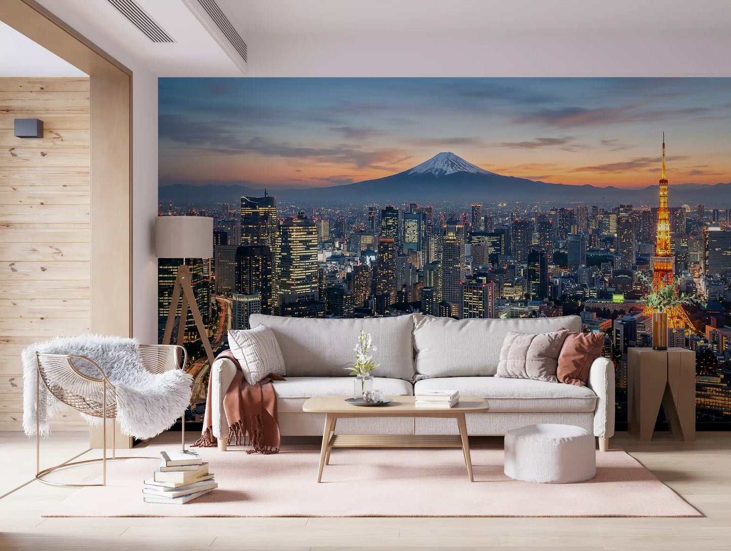 Tokyo & Fuji: Metropolitan Sunset Grandeur Wall Mural