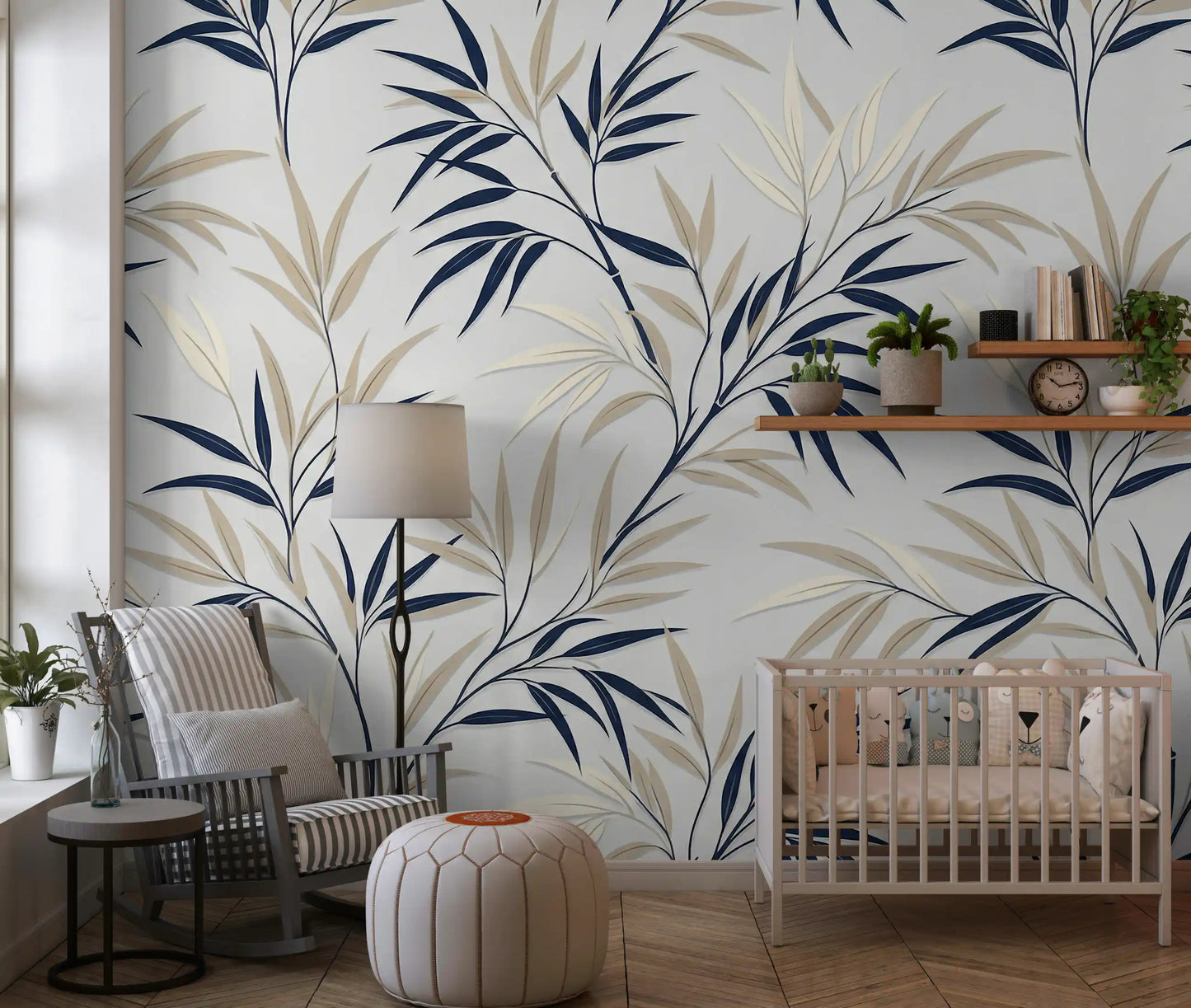 Serene Bamboo Whispers Wall Mural