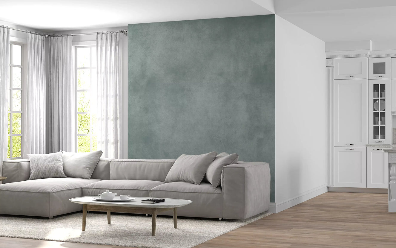 Dirty Paper Pool wall mural in a living room with soft textured surface