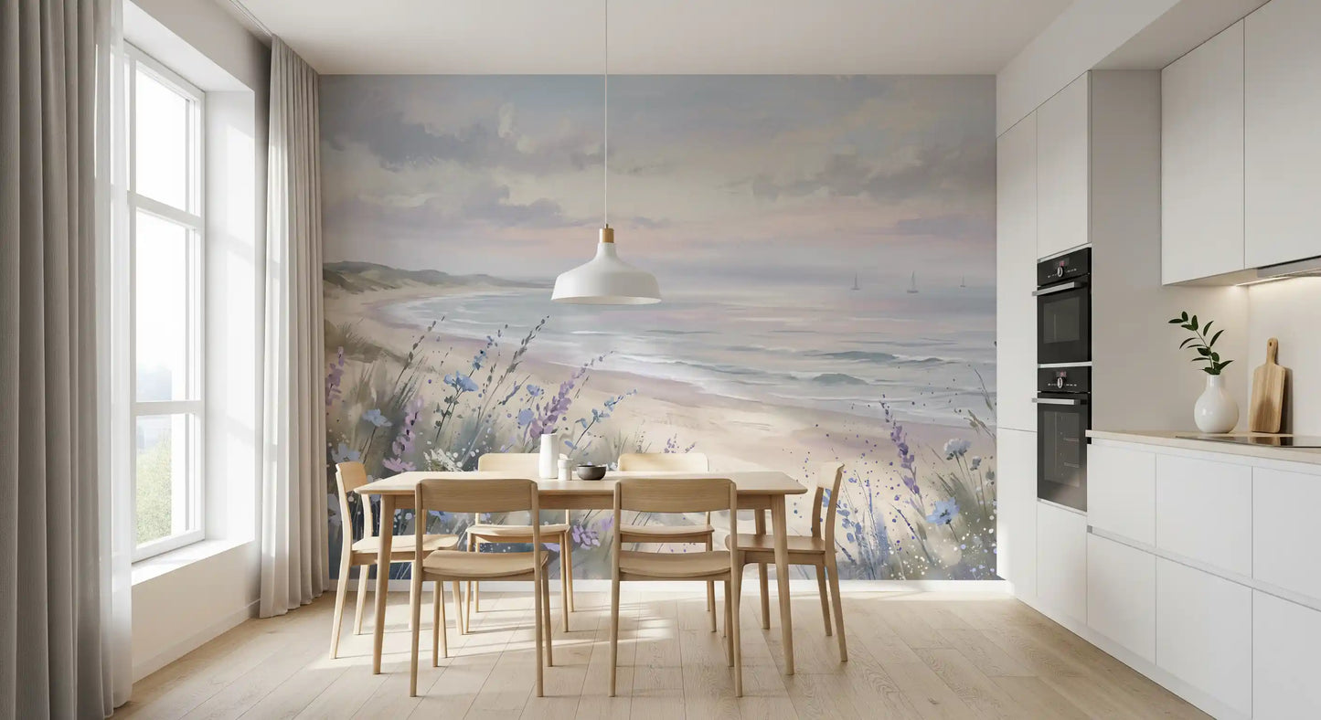 Seaside Serenity & Dune Blooms Väggmålning