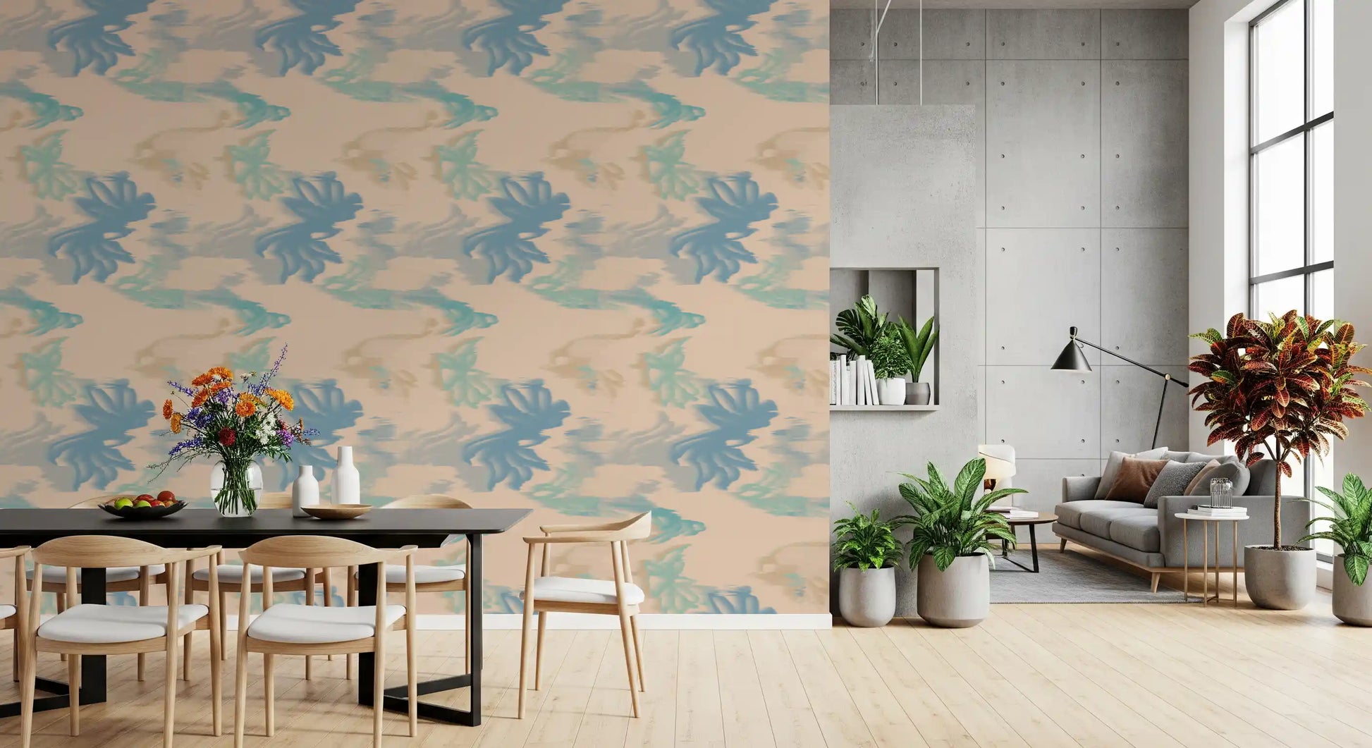 Soft blue abstract wallpaper design showing Aqua Drift smooth gradients