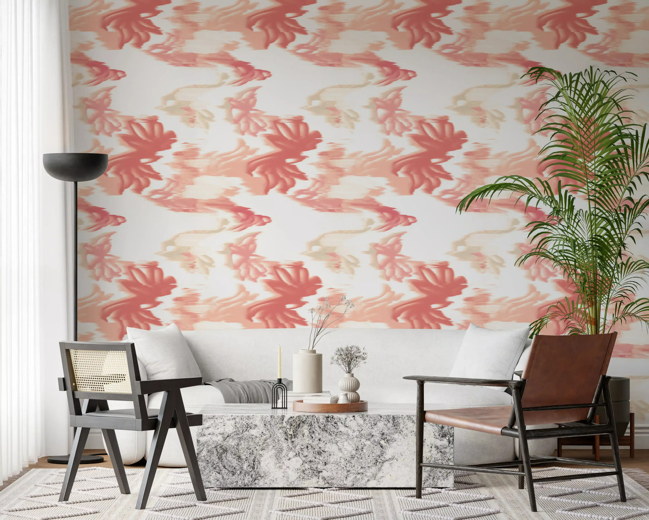 Papel pintado Coral Mist Flow