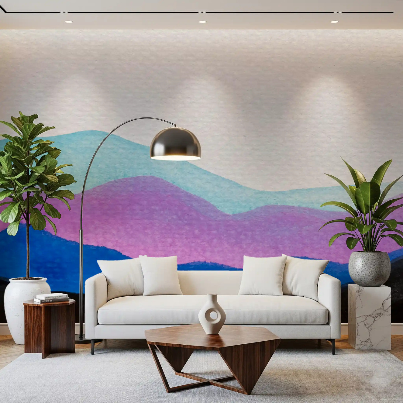 Colorflow Mountain Dream Wall Mural