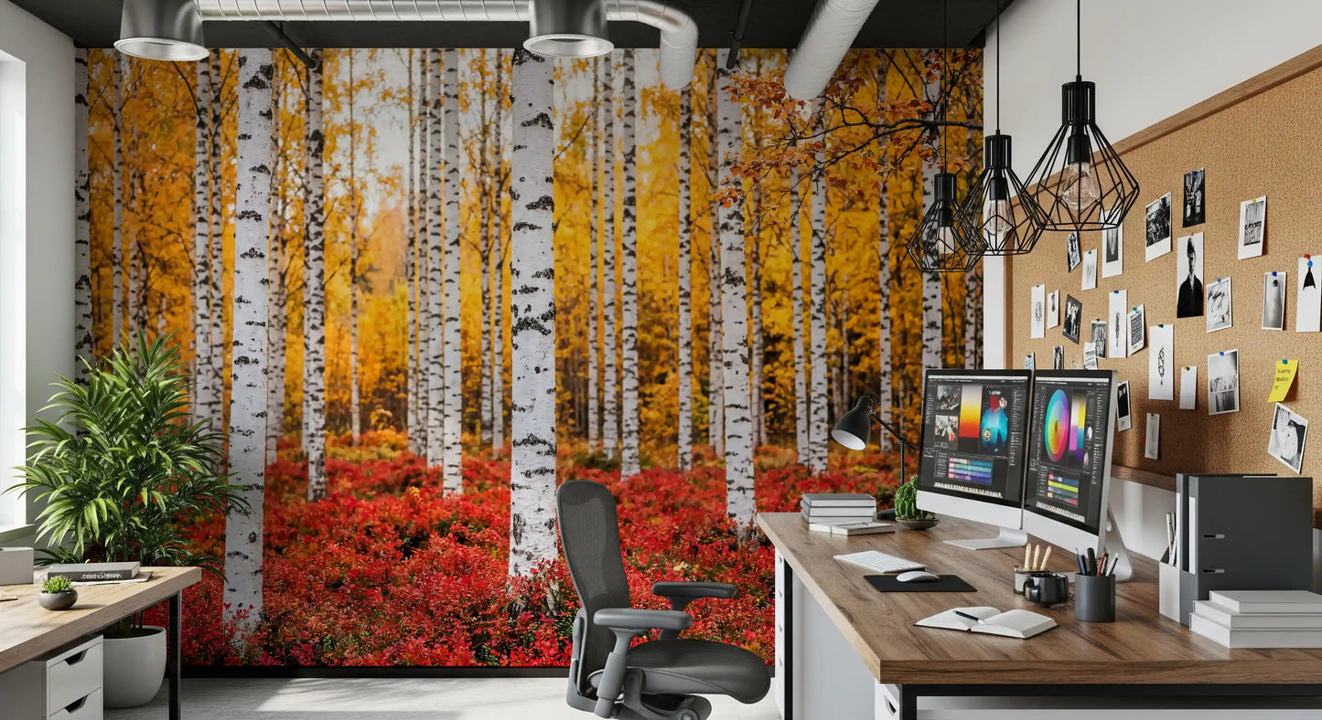 Golden Canopy, Red Carpet Wall Mural