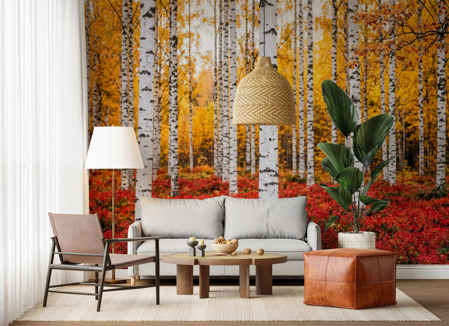 Golden Canopy, Red Carpet Wall Mural