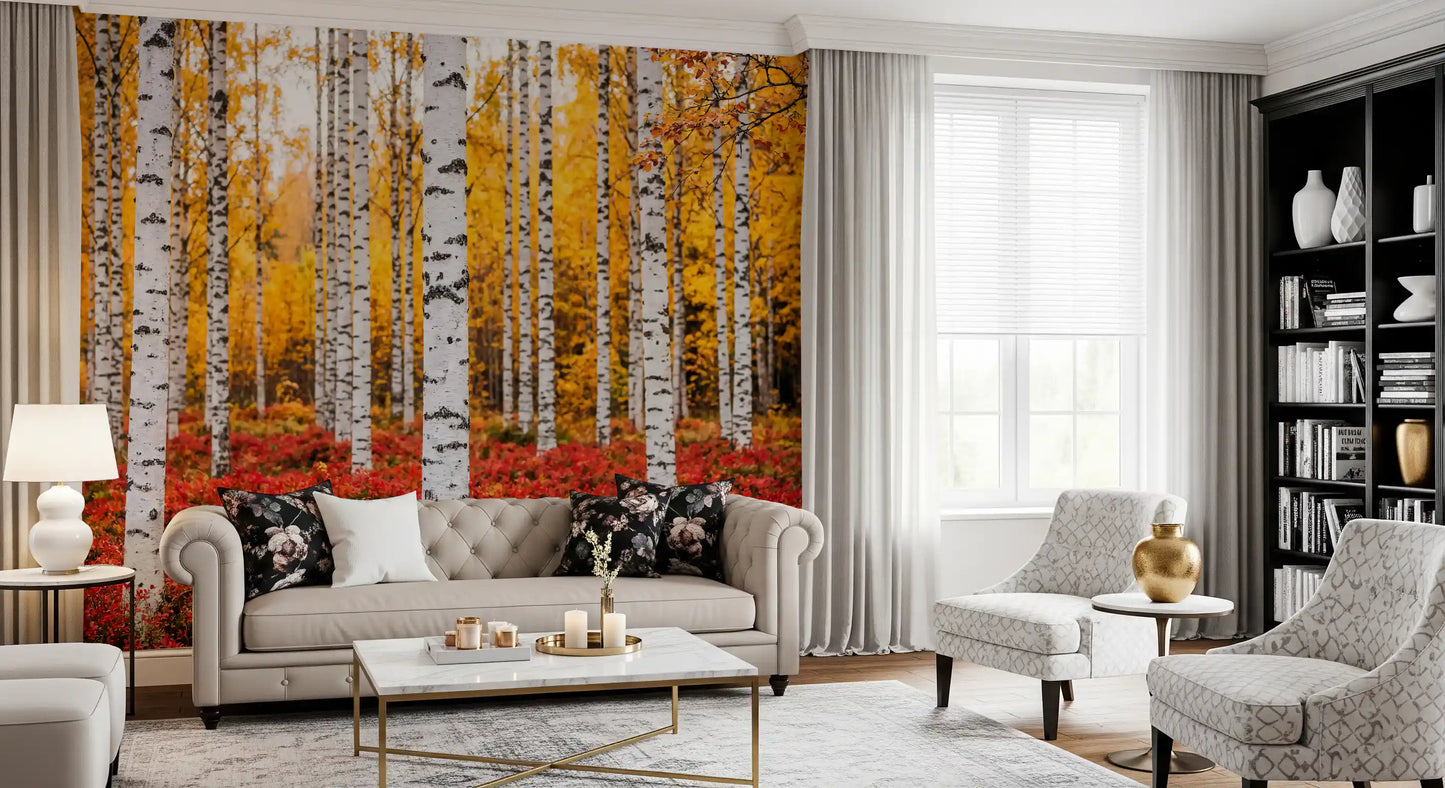 Golden Canopy, Red Carpet Wall Mural