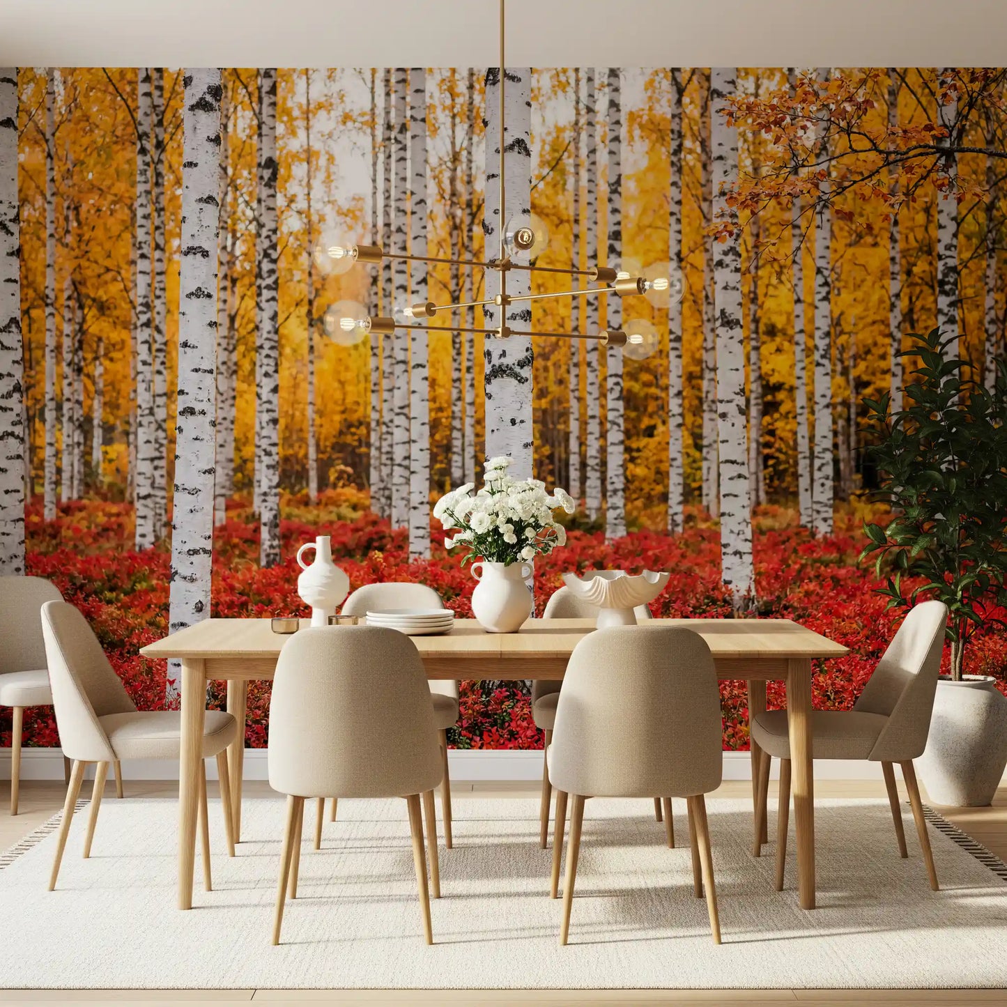 Golden Canopy, Red Carpet Wall Mural