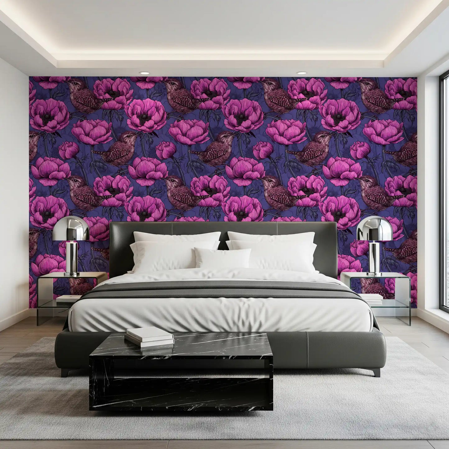 アネモネガーデンのミソサザイ 壁紙