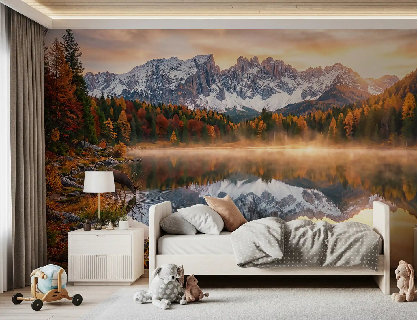 Alpine Autumn Serenity Wall Mural