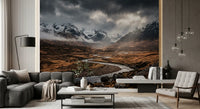 Office wall with Highlands Dramatic Embrace wall mural dramatic terrain