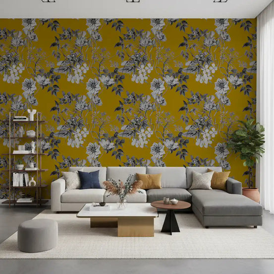 Botanische Skizze der Ockerblume Tapete⁠