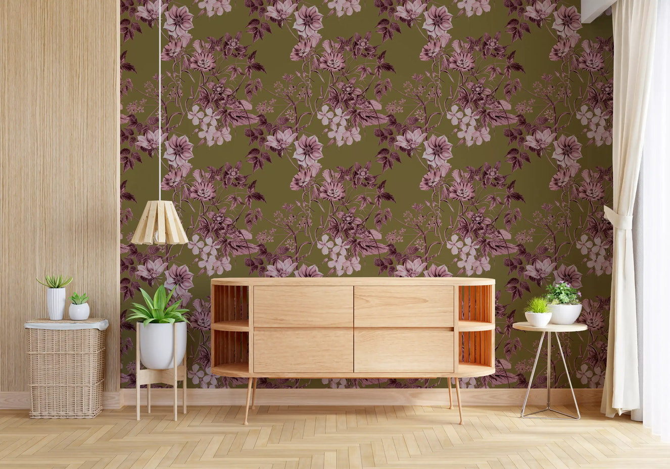 Papier peint botanique vintage Colorete