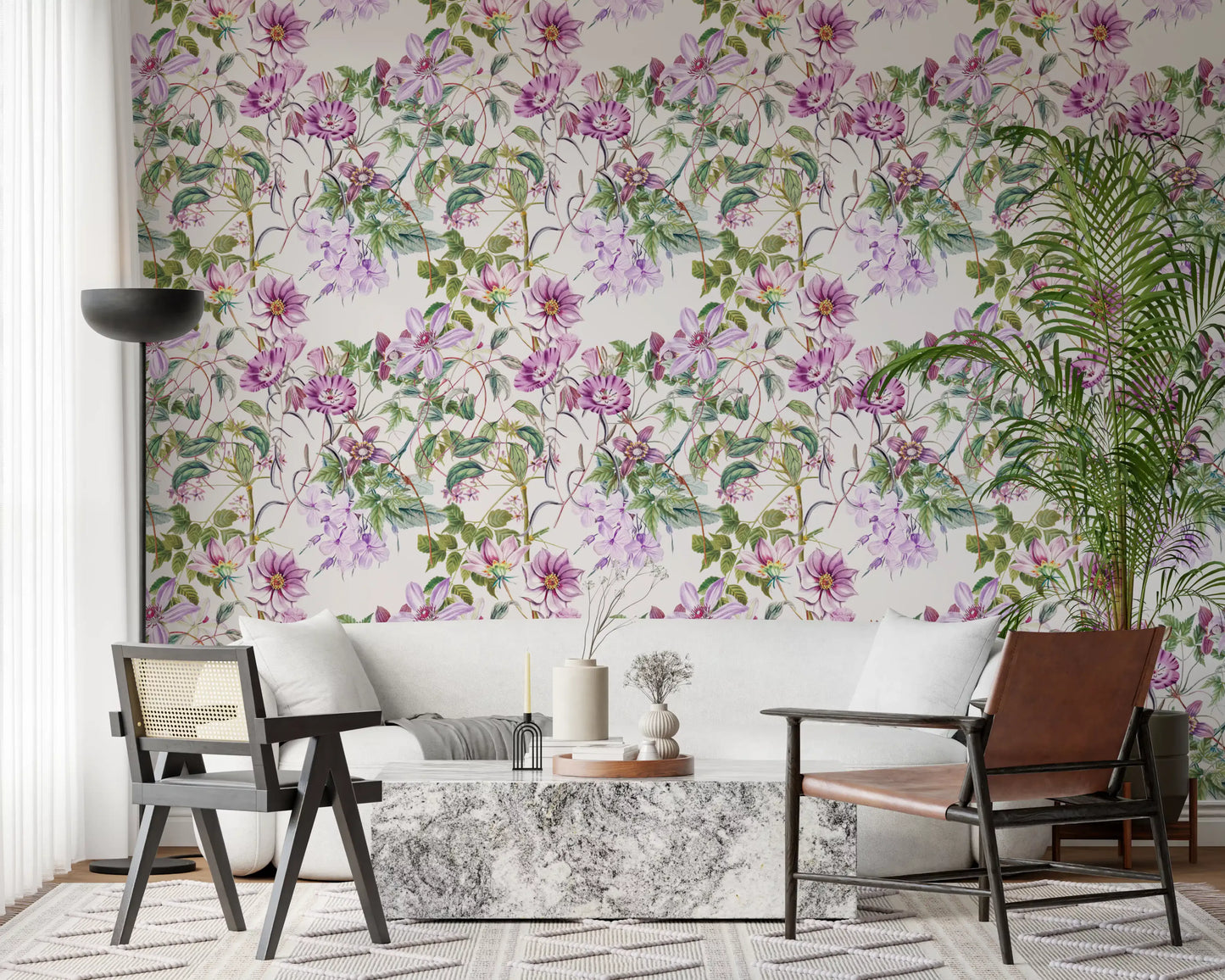 Papier peint Cascada de floración intemporel