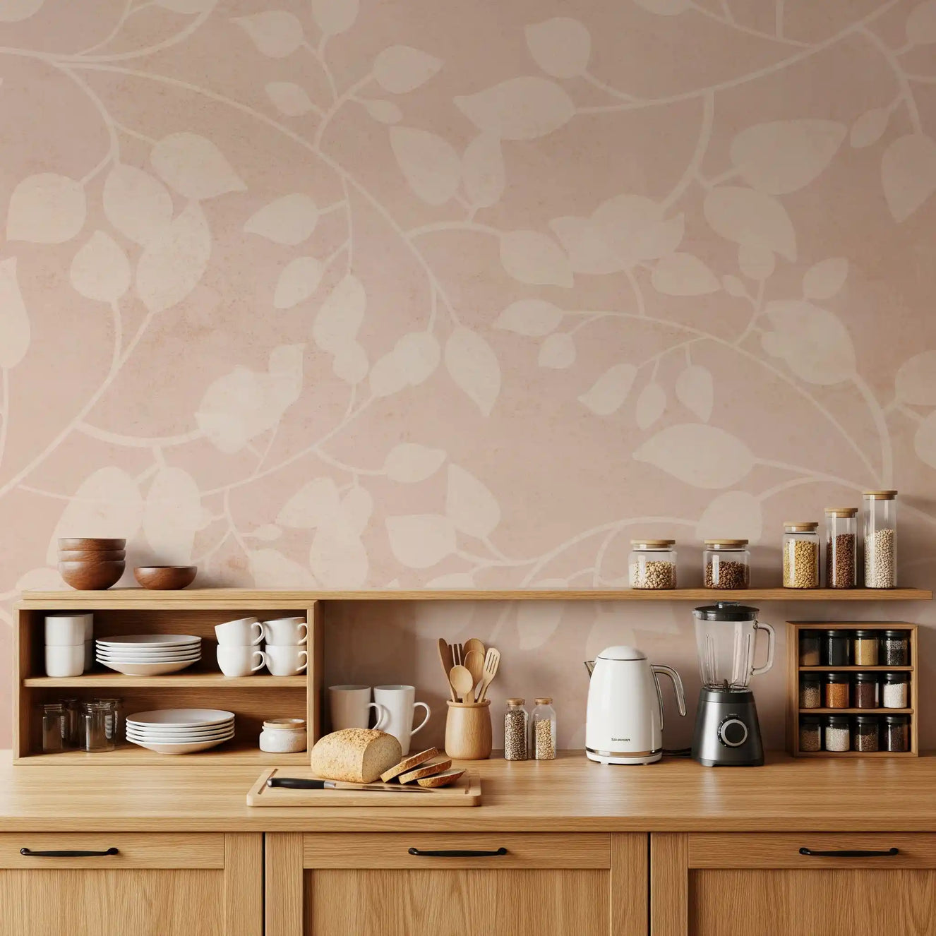 Murale da Parete Botanical Embrace Blush