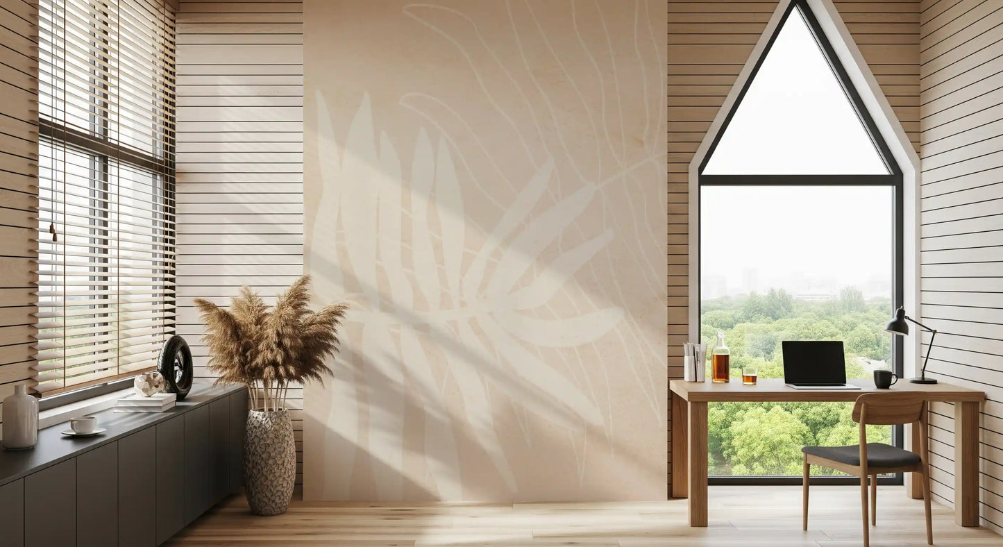 Murale murale botanique douce