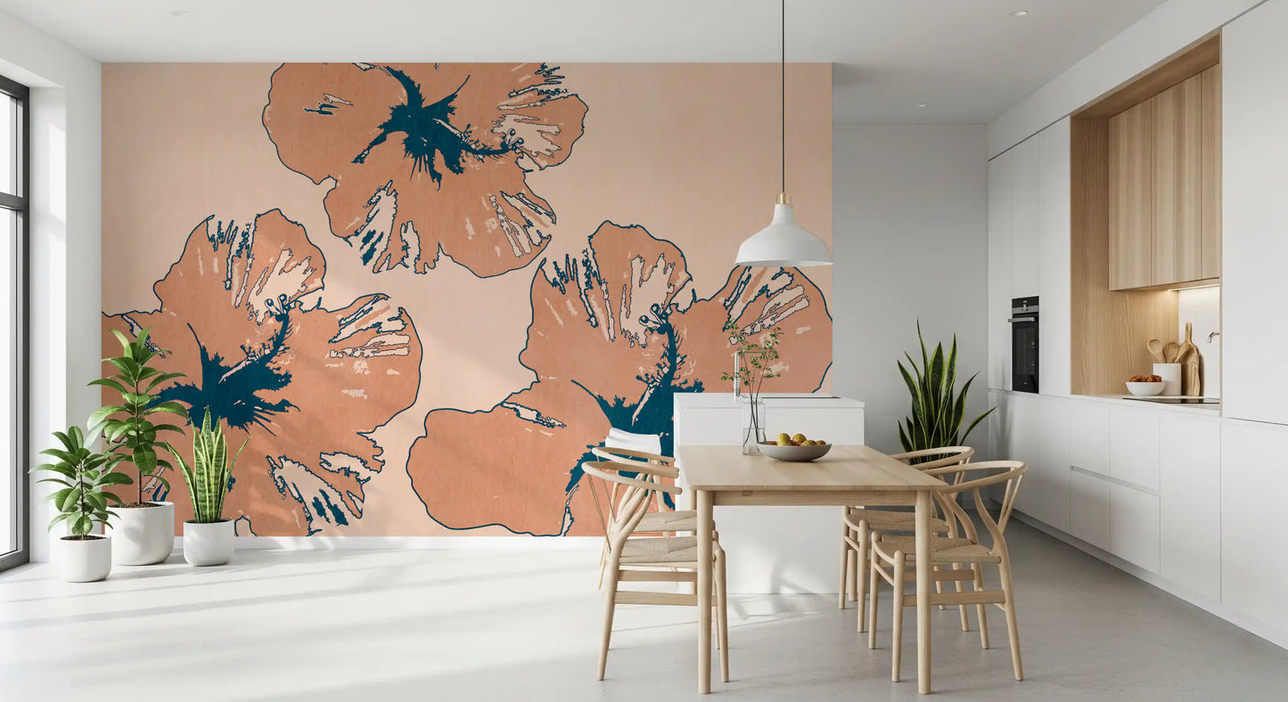 Résumé Flux tropical Papier peint mural