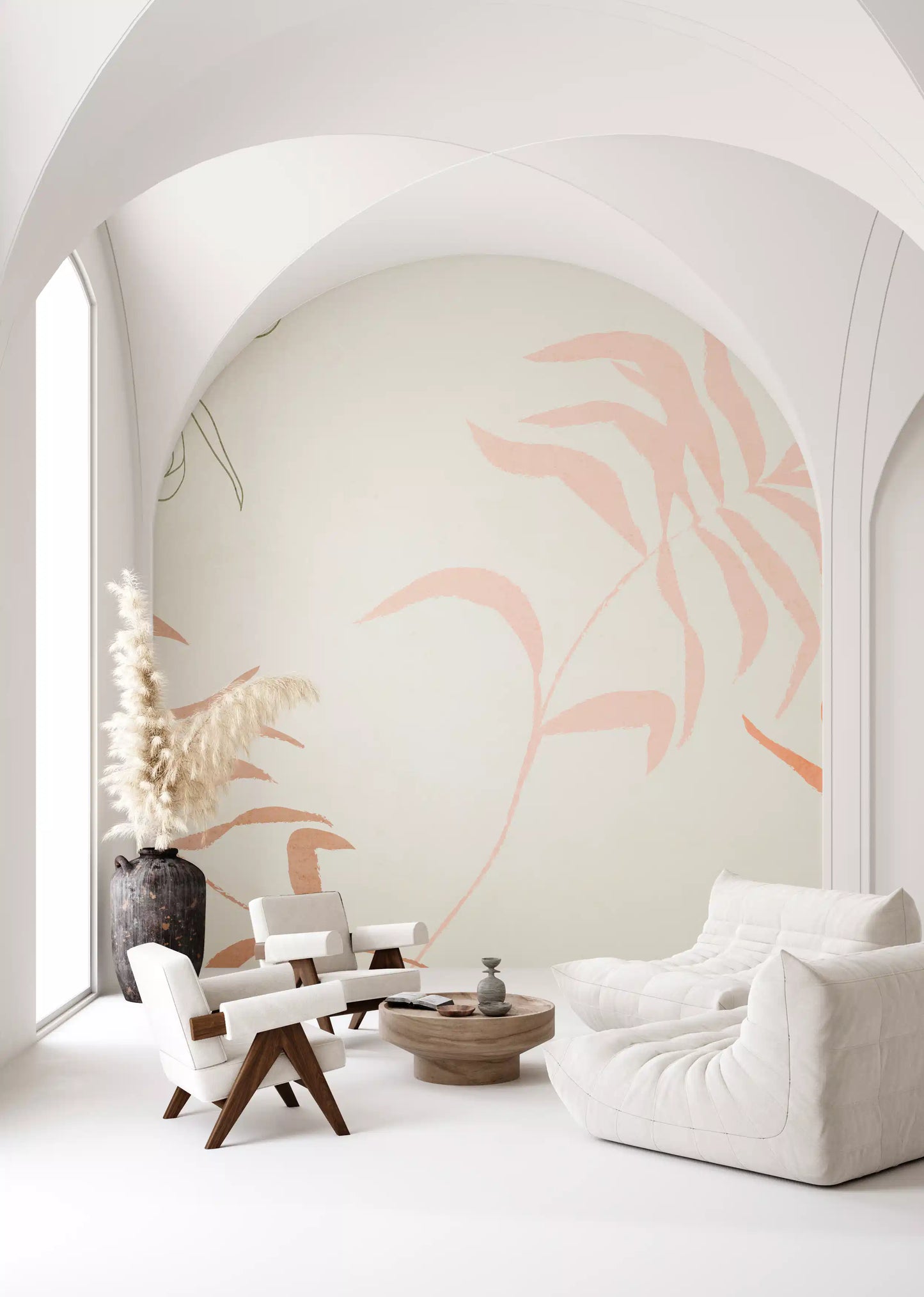 Frondas éthérées Papier Peint Mural