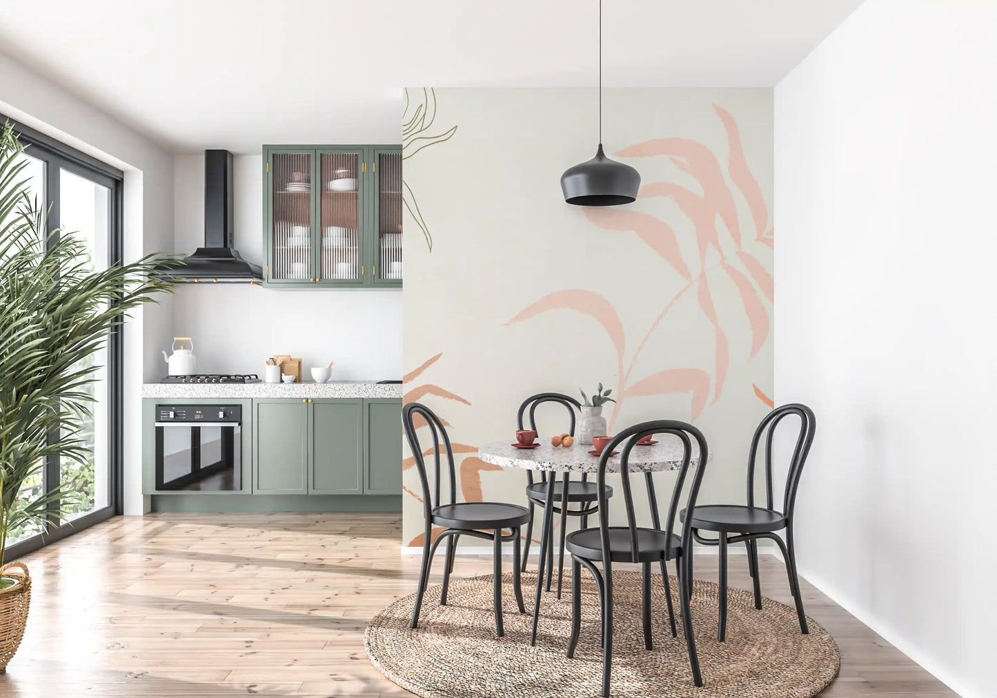 Frondas éthérées Papier Peint Mural