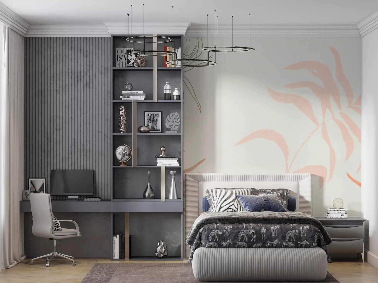 Frondas éthérées Papier Peint Mural