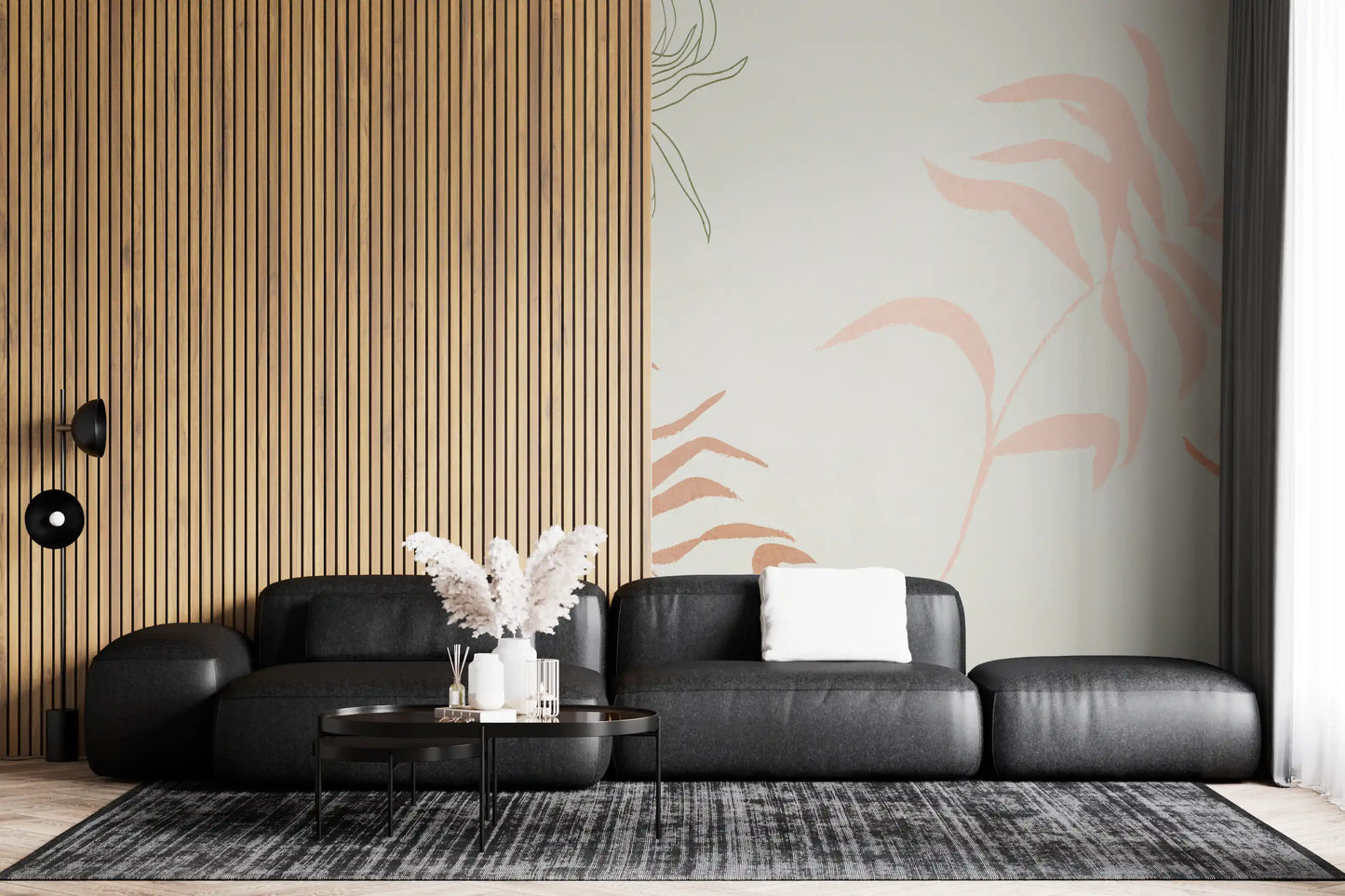 Frondas éthérées Papier Peint Mural