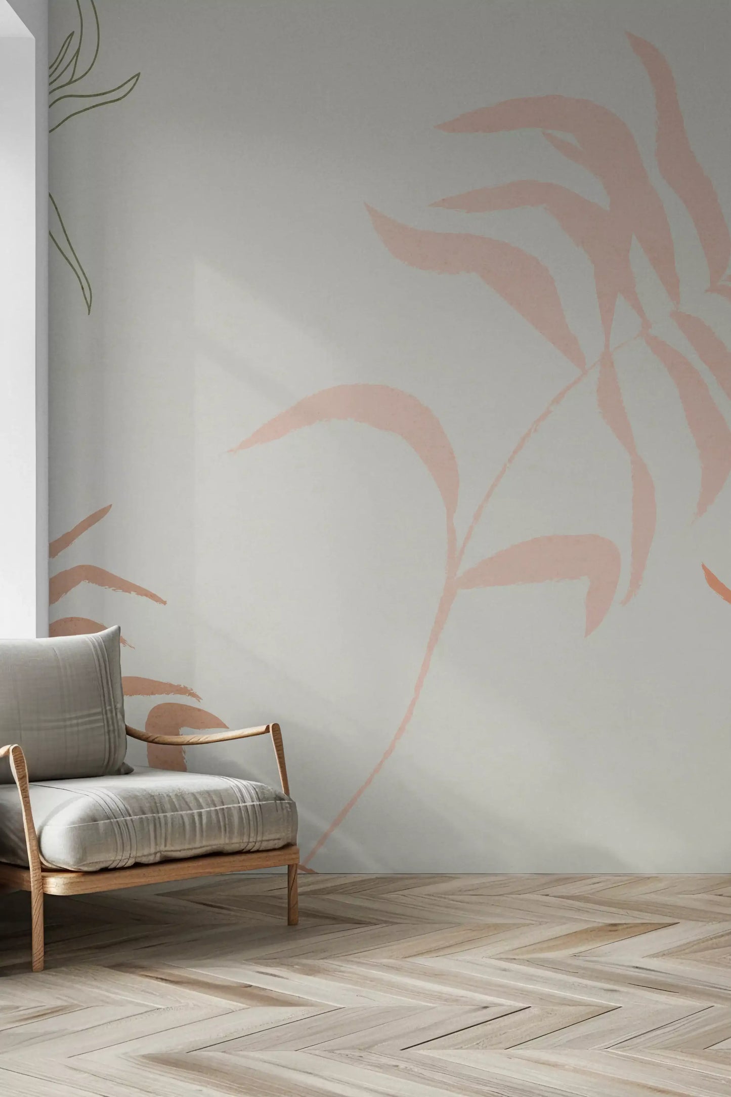 Frondas éthérées Papier Peint Mural