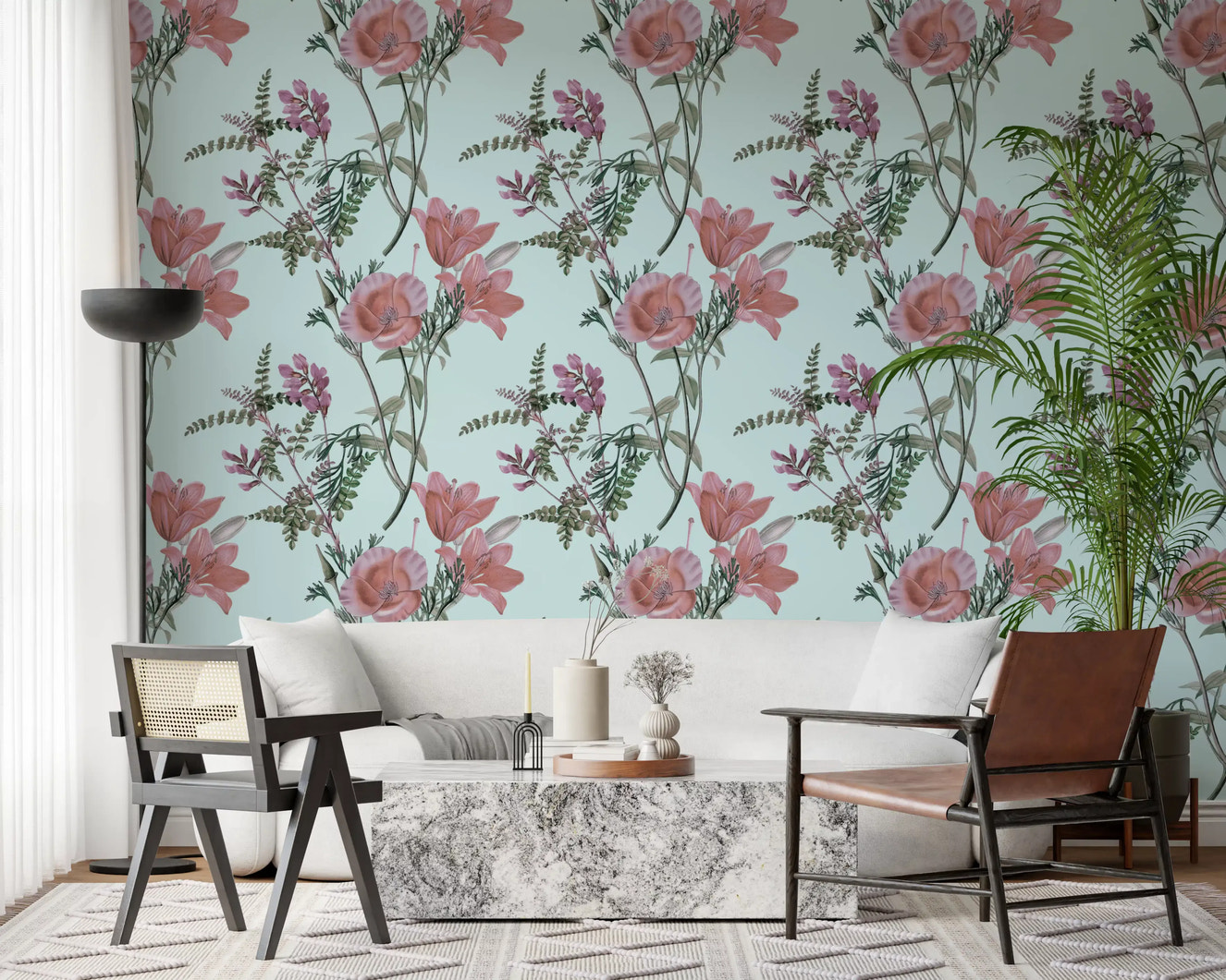 Papier peint Sérénité de floraison vintage