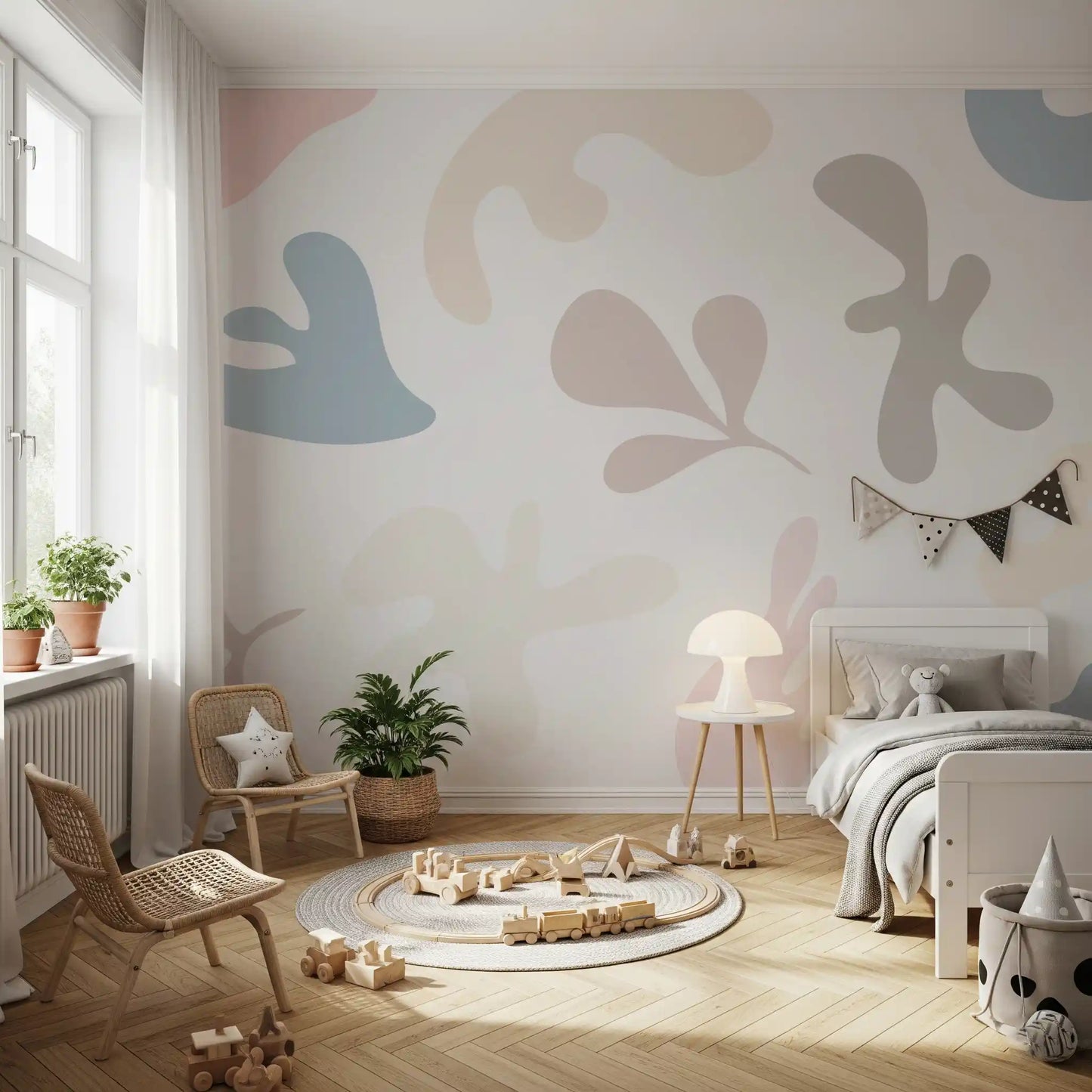 Murale da parete Forme organiche morbide