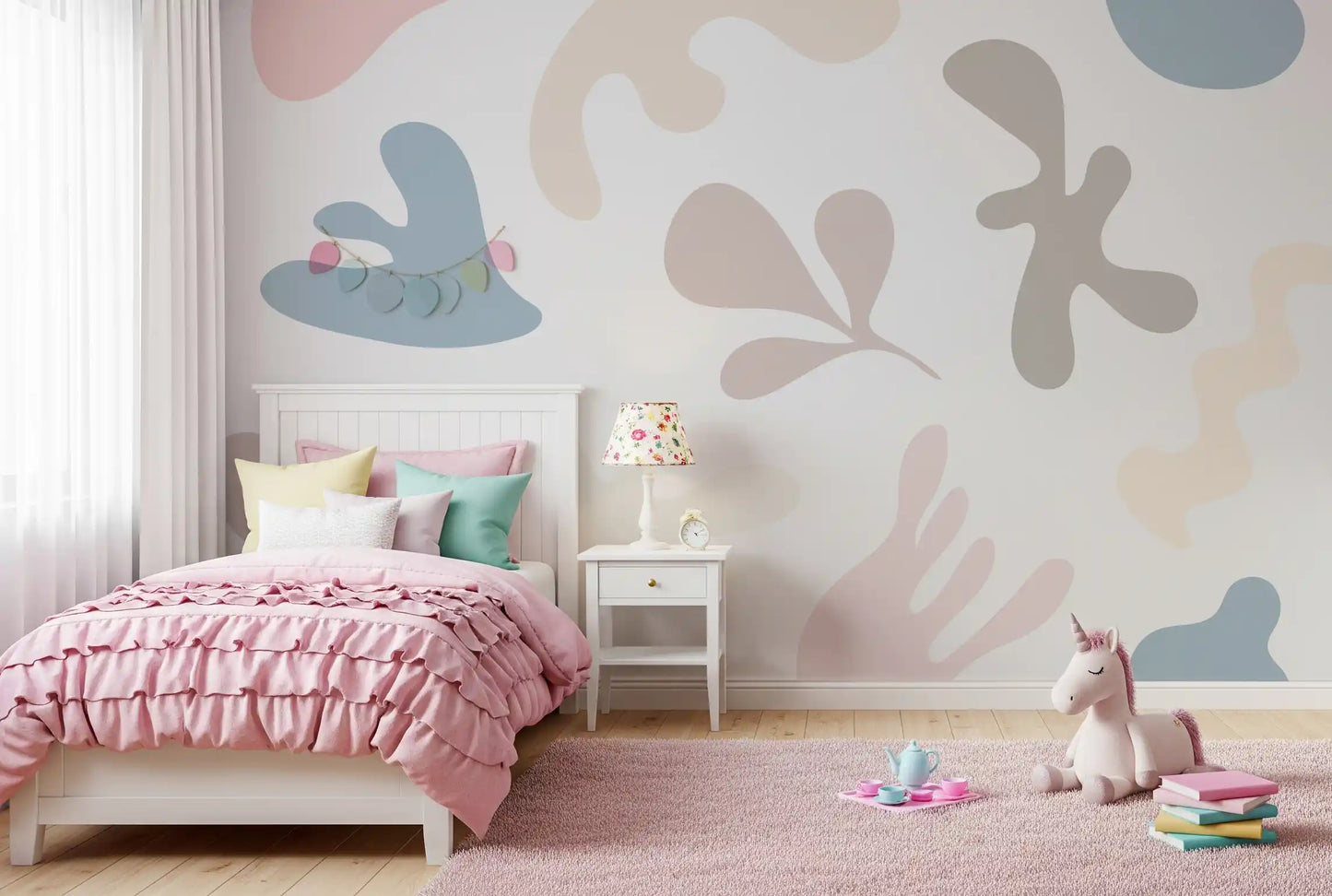 Murale da parete Forme organiche morbide