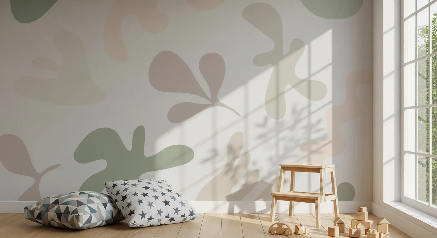Modern abstract wall mural Soft Abstract Serenity pattern