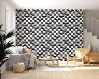 Acorns wallpaper pattern with woodland mushrooms and leafy movement