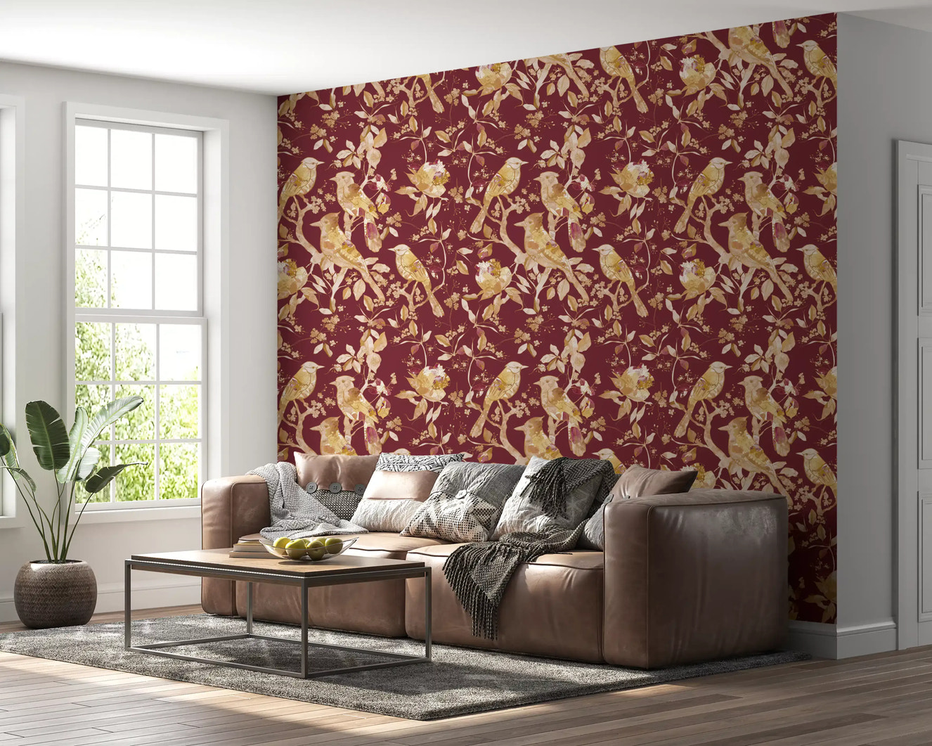 Burgundy Heritage Bird