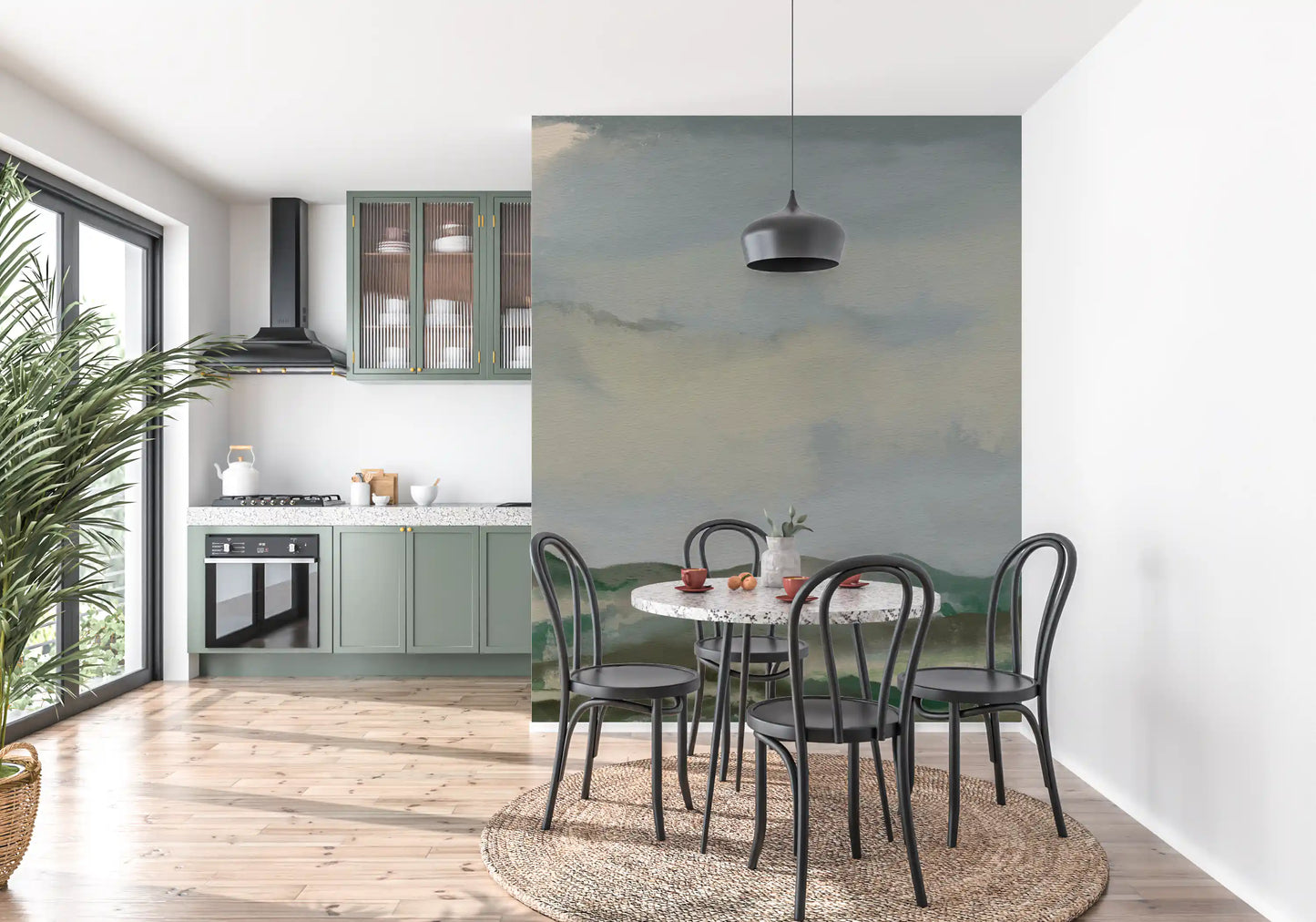 Wandbild Serene Hillside Horizon